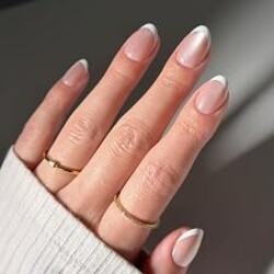 Glamnetic Press On Nails - Short Oval, Velvet Fake Nails 30 Pc Full Kit | Delicate spring press on nails in 15 sizes. Velvet-finish glue-on set. Waterproof, chip-resistant, up to 2 weeks wear