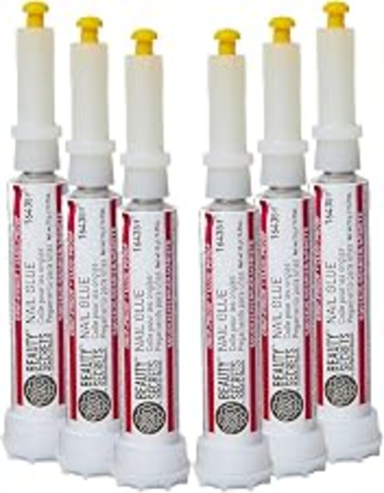 Beauty Secrets Nail Glue, Drip & Clog Proof, 6 Pack | Drip Proof, Clog Proof