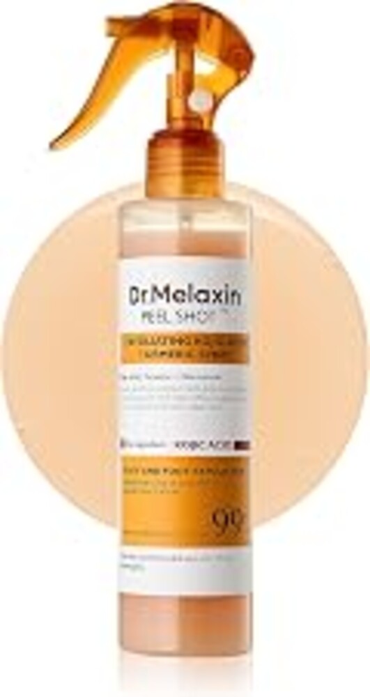 Dr.Melaxin Peel Shot Kojic Acid Turmeric Body Exfoliator Spray 6.76 fl.oz - AHA PHA Niacinamide Body Scrub for KP Bumps, Dark Spots, Uneven Skin Tone, Dead Skin, Korean Skin Care