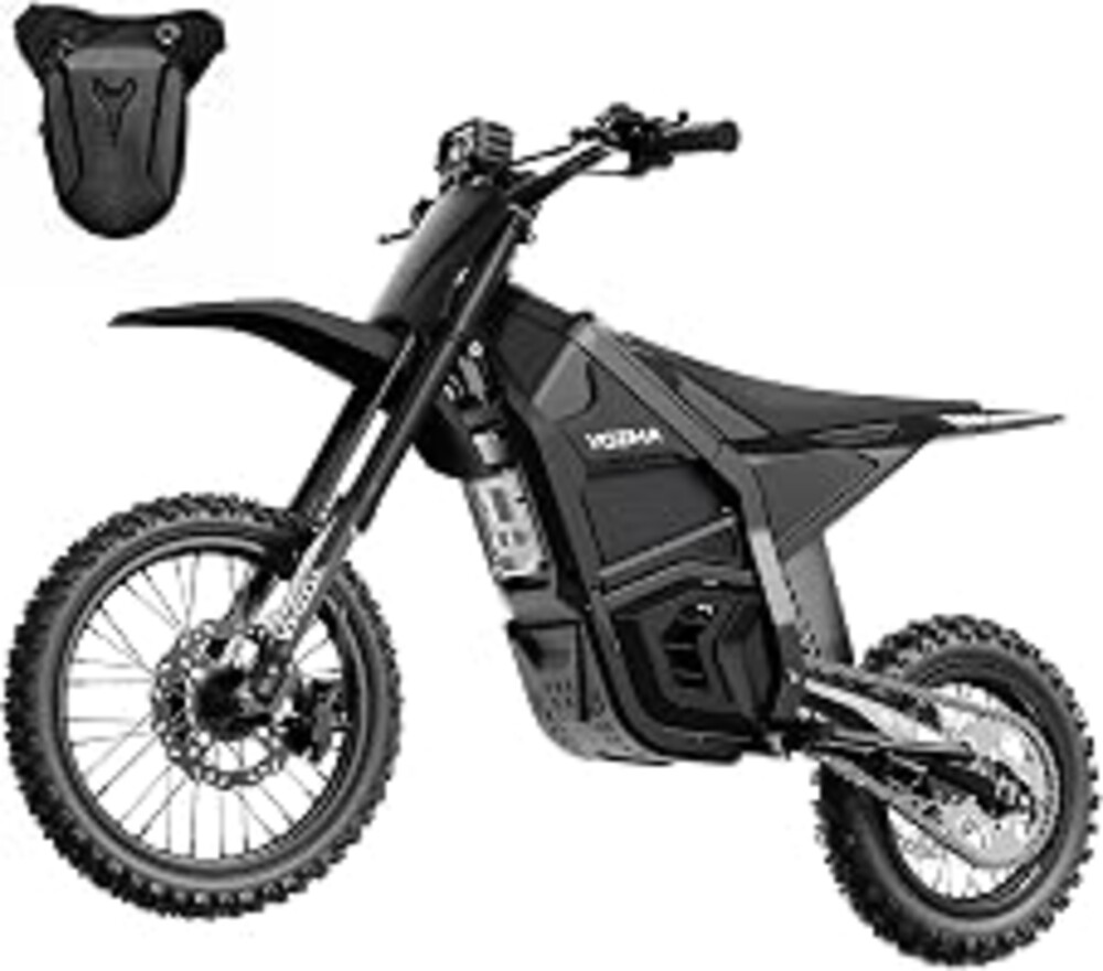 Yozma IN10 Electric Dirt Bike, 40MPH 2600W Off Road Electric Motorcycle | 48V Removable Battery Ebike, Dual Hydraulic Suspension& Brakes, Mountain Off Road, Midnight Black