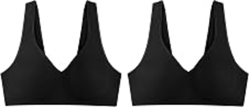 Hanes Women's Wireless Bra, Smooth Comfort Full-Coverage T-Shirt Bra for Women, Single Or 2-Pack