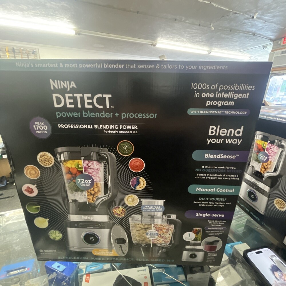 New Ninja Detect Power Blender + Processor Blender TB400WM🔥‼️✅SEALED‼️