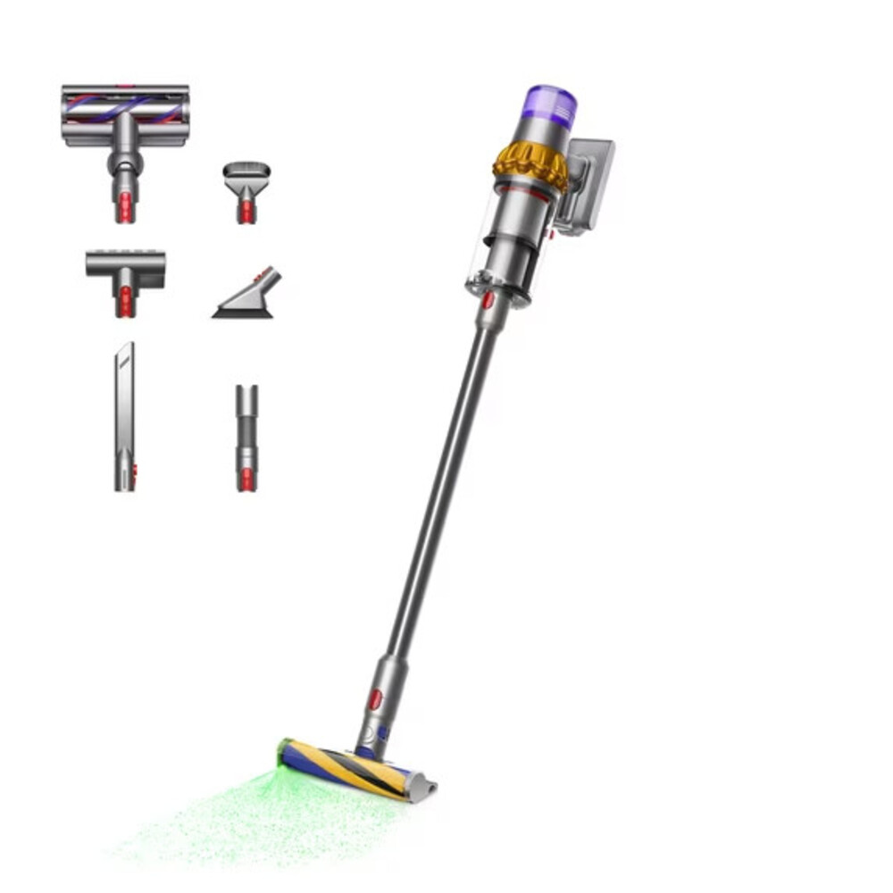 Dyson V15 Detect™ Absolute + Car Cleaning Kit Cordless Vacuum | Yellow/Nickel |