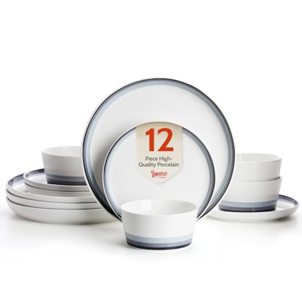 Sweese 12 Piece Dinnerware Sets for 4 -