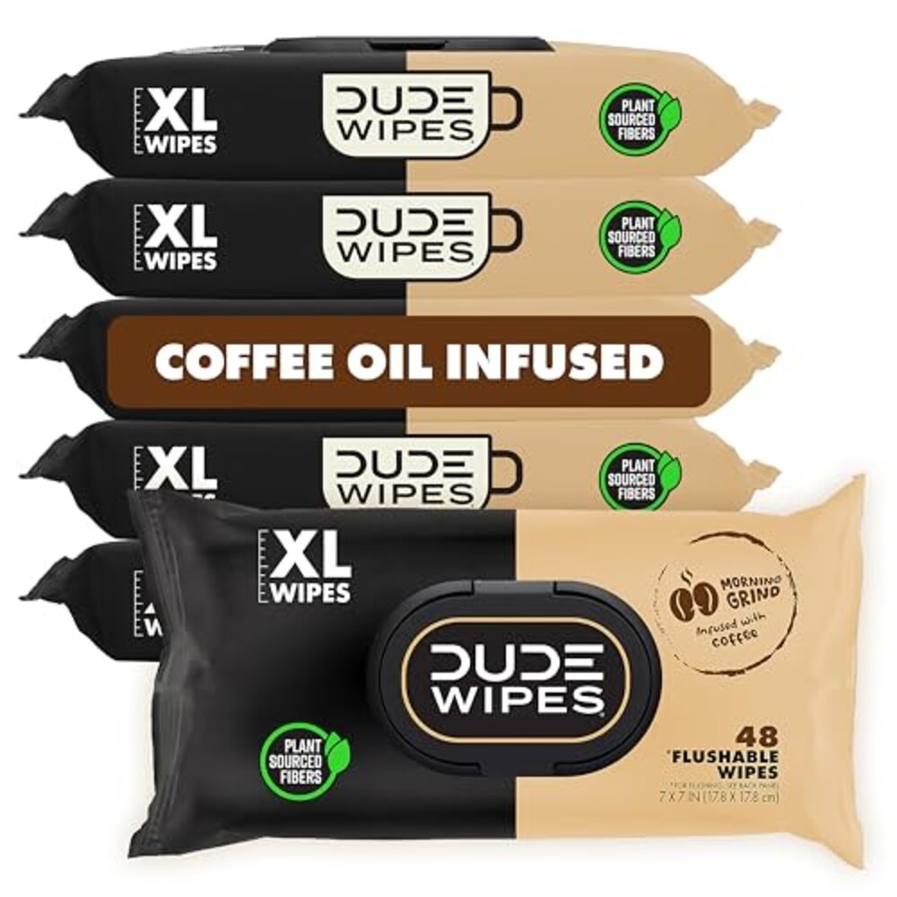 DUDE Wipes Morning Grind Adult Flushable
