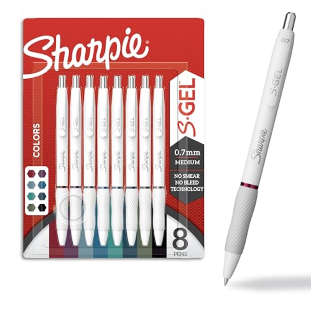 Sharpie S-Gel Pens, Fashion Barrel White