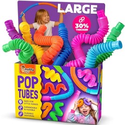 Nutty Toys Pop Tubes - Large 4-Pack Sens