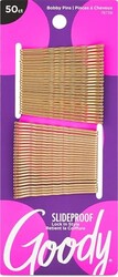 Goody SlideProof Bobby Pins - 50 Ct, Met