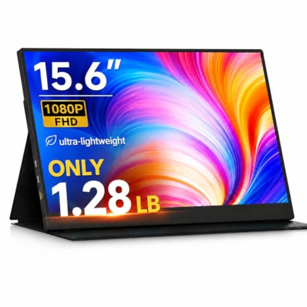 CZGG 15.6" Portable Monitor, 1.28lb Ultr