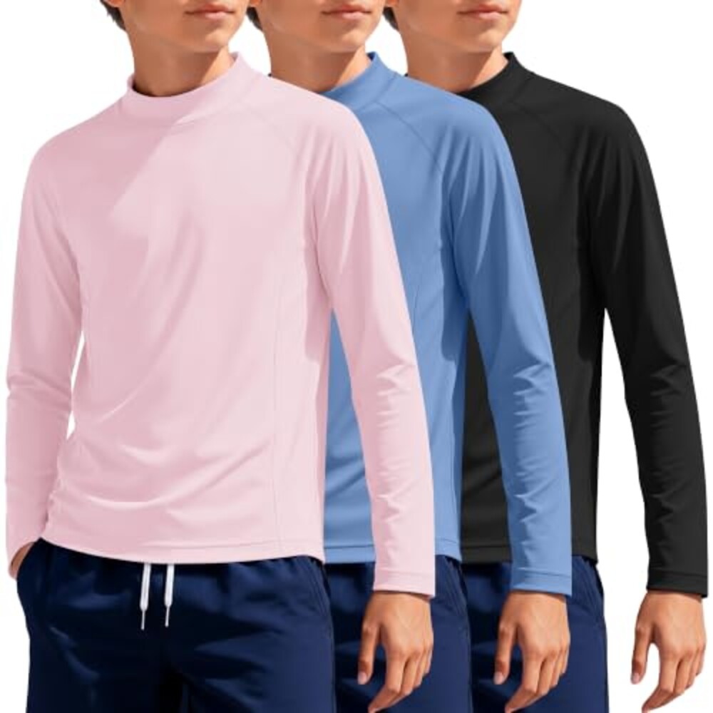 Yooo's Vivi 3 Pack Boys' Rash Guard Long