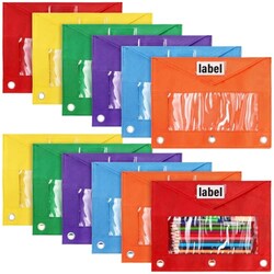 Trandraft 12 Pack Pencil Pouches for 3 R