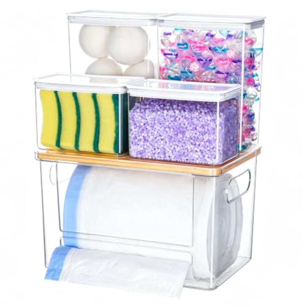 iCASA 5 in 1 Trash Bag Holder Dispenser