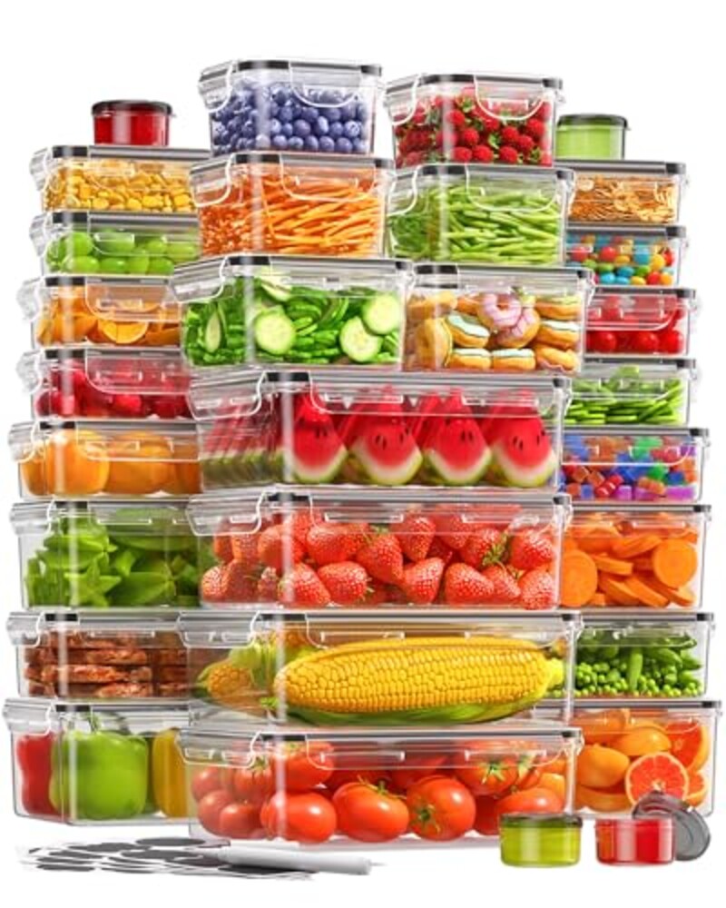 KEMETHY 60 PCS Food Storage Containers w