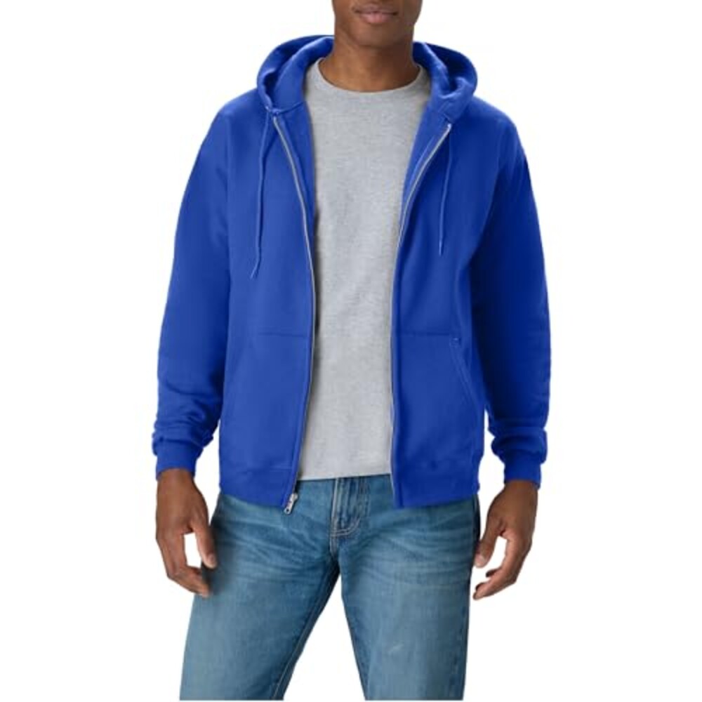 Hanes Mens Hoodie, Ecosmart Fleece Full-