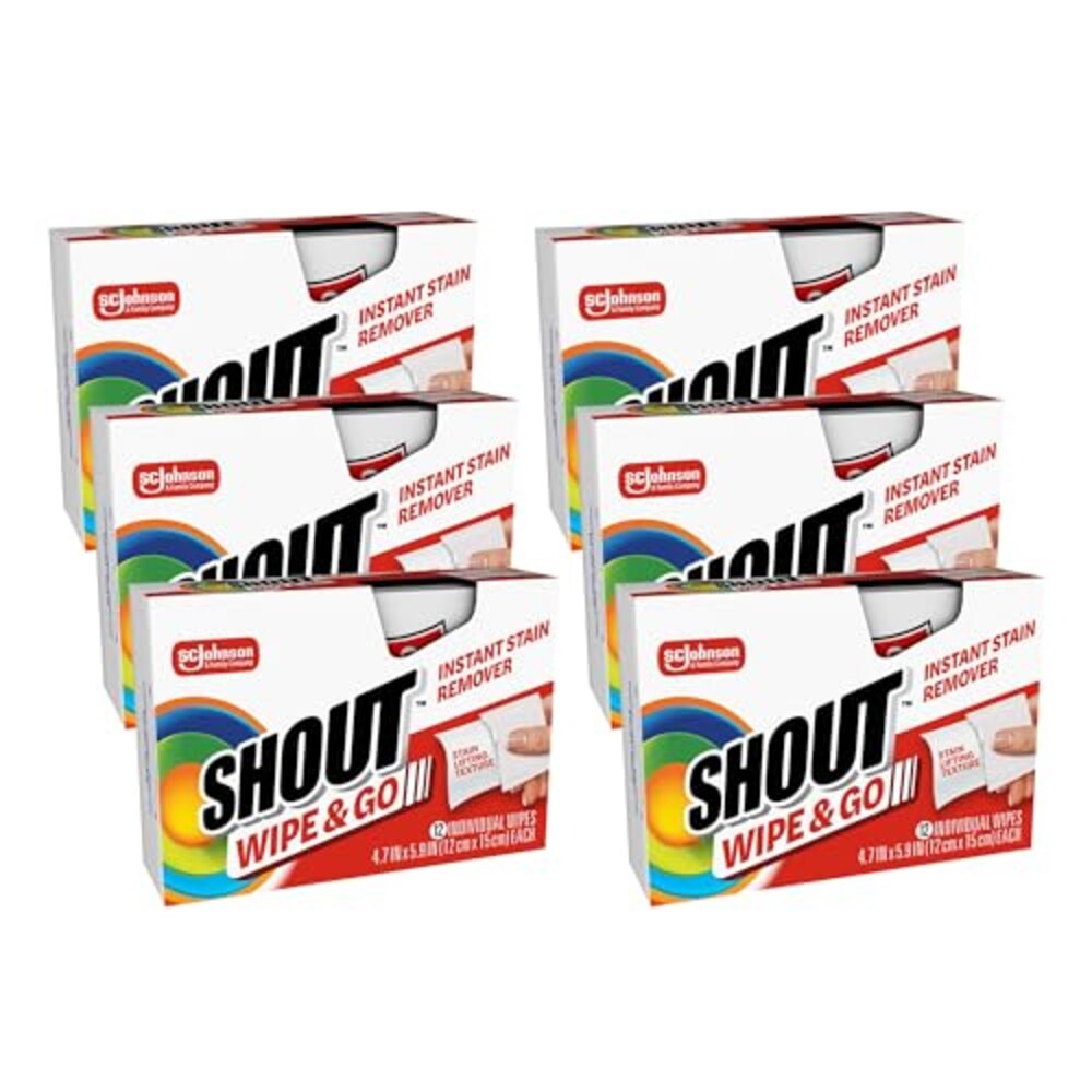 Shout Wipe & Go, Portable Instant Stain