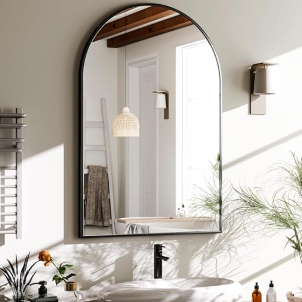 HARRITPURE 20"x30" Arched Bathroom Mirro