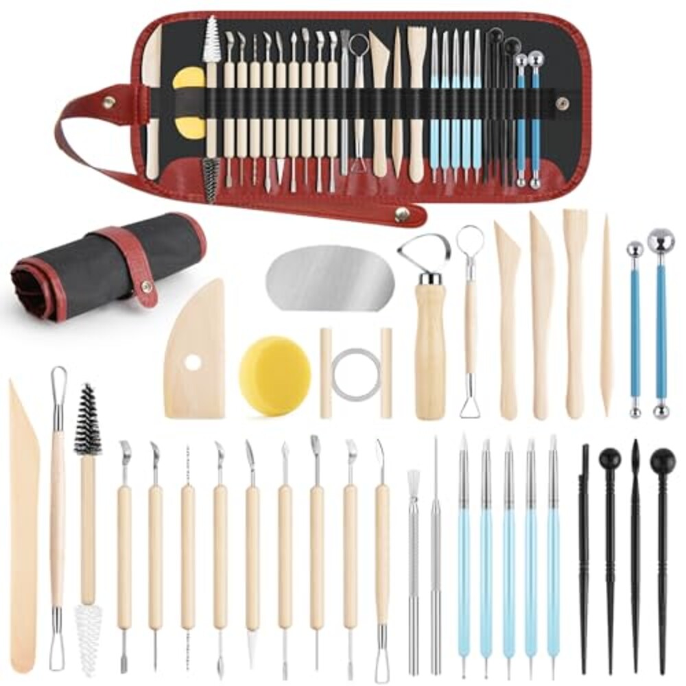 UUSYCUN 36PCS Pottery & Clay Sculpting T