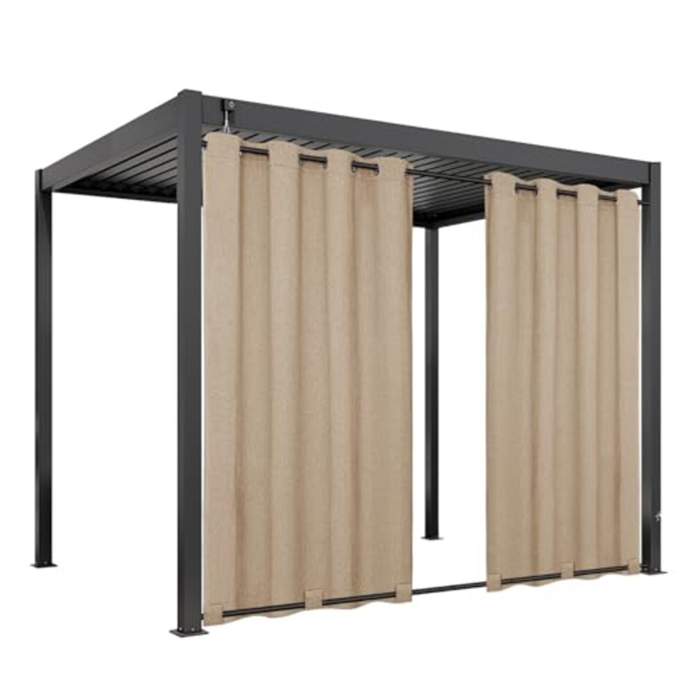 Easy-Going Linen Look Outdoor Curtains 5