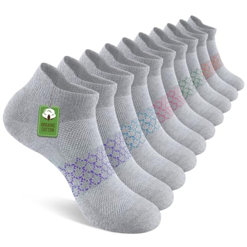 10 Pairs Womens Ankle Socks Cotton Short