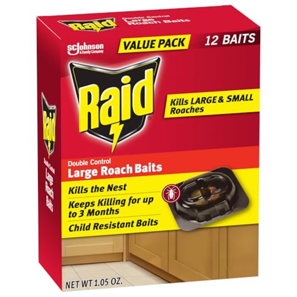 Raid Large Roach Baits, Child Resistant,