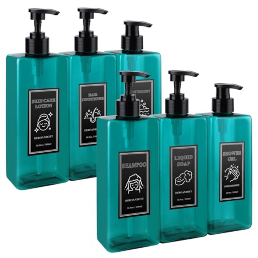 DEROANBOTTA Shower Gel Dispenser Set, Re