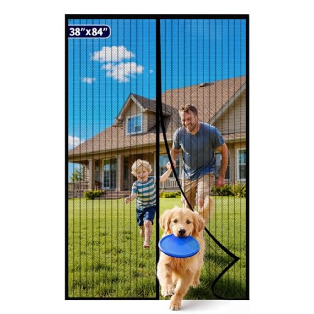 Kitsure Magnetic Screen Door Mesh, 38 x