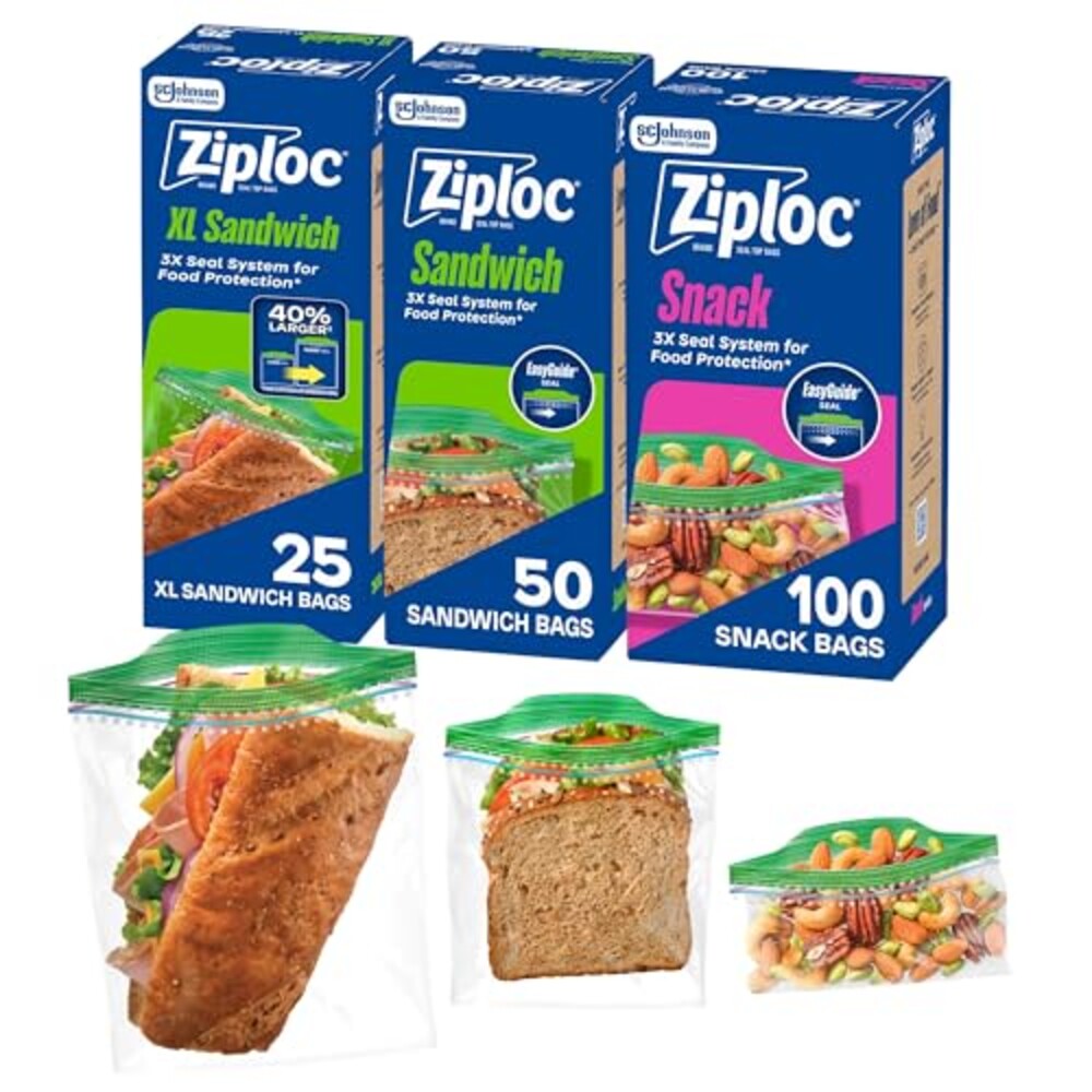 Ziploc 175 Count Sandwich and Snack Bags