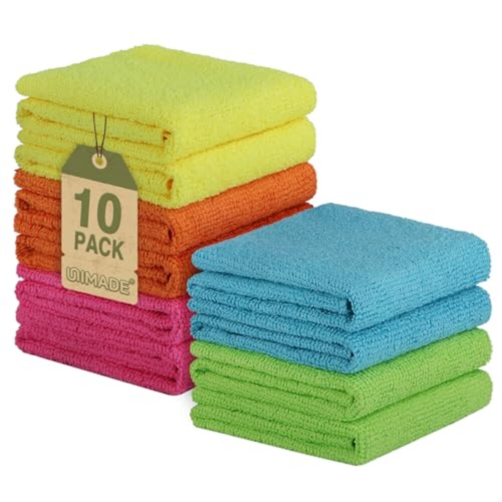 UNIMADE Microfiber Cleaning Cloth, 10 Pa