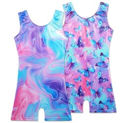 BAOHULU 2 Pack Leotards for Girls Gymnas