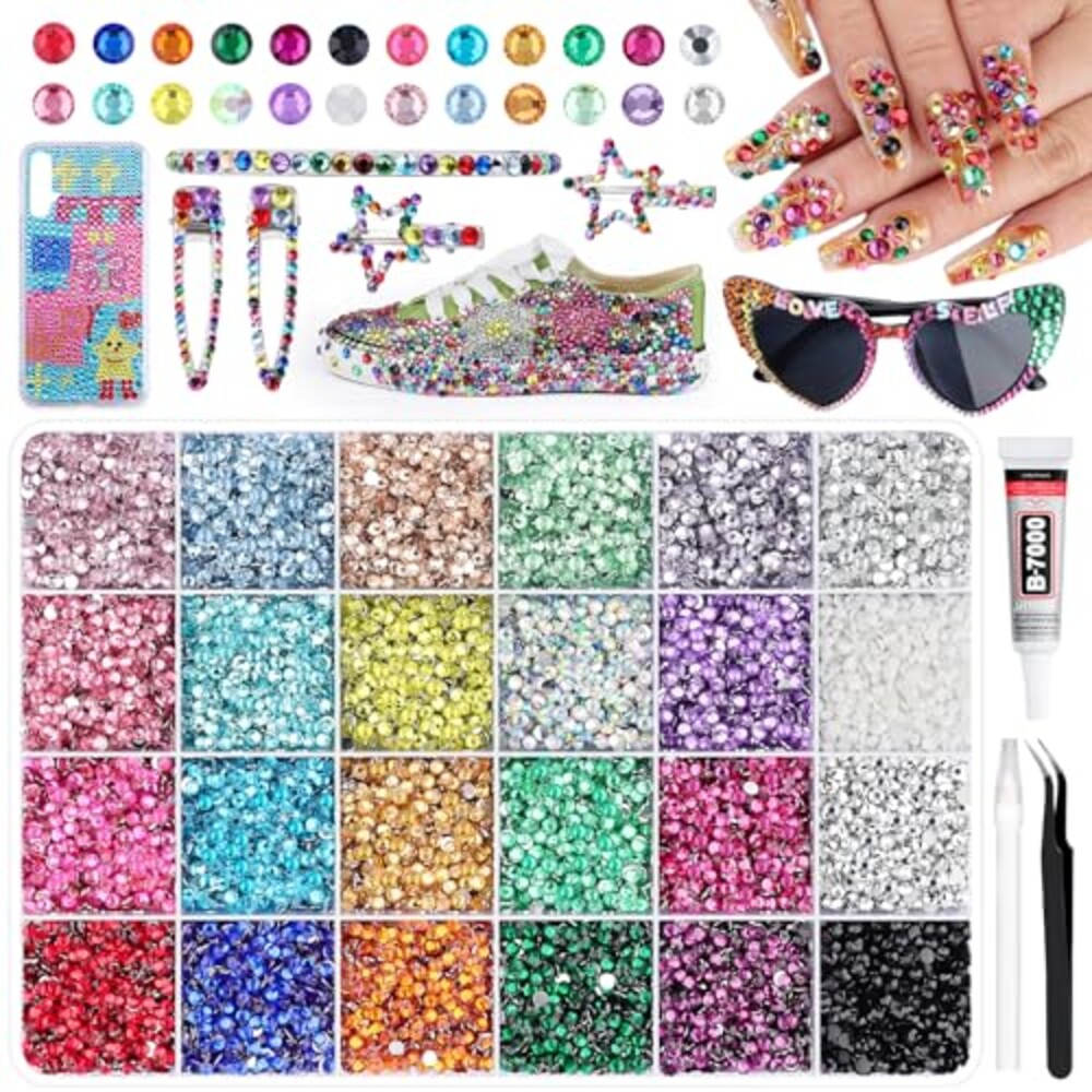 30000Pcs 3mm Resin Rhinestones Bedazzlin