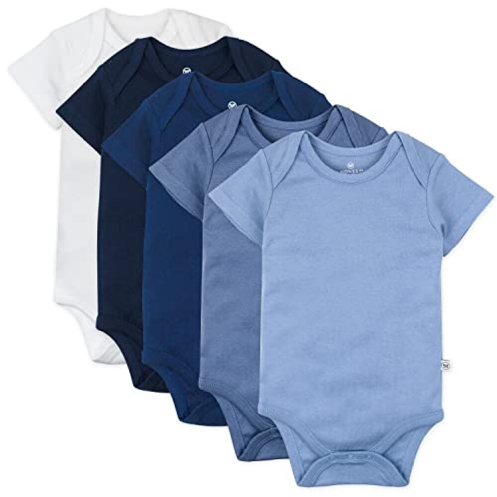 HonestBaby 5-pack Short Sleeve Bodysuits