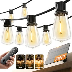 KYY 102FT(96+6) Solar String Lights Outd