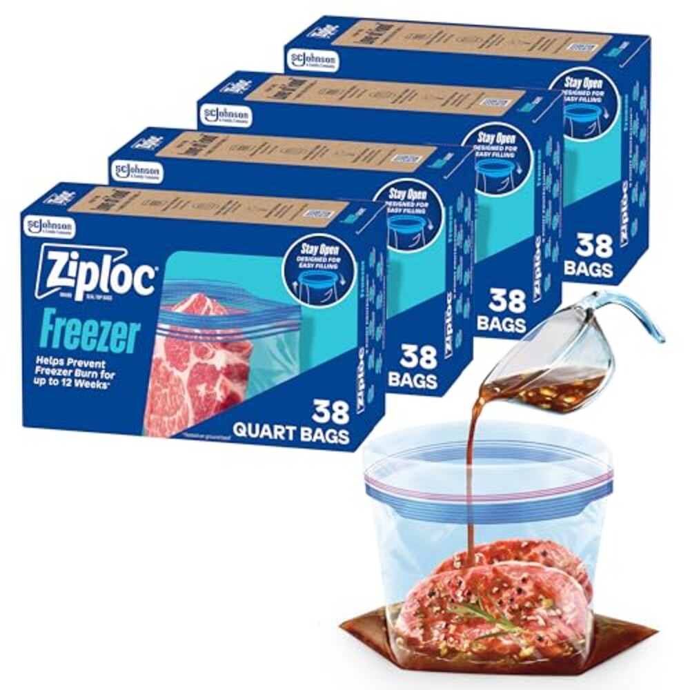 Ziploc Quart Freezer Bags, Food Storage,