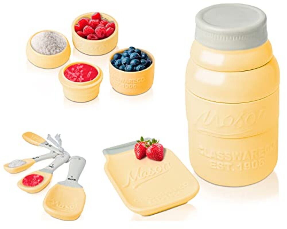 Comfify Yellow Mason Jar Measuring Set –