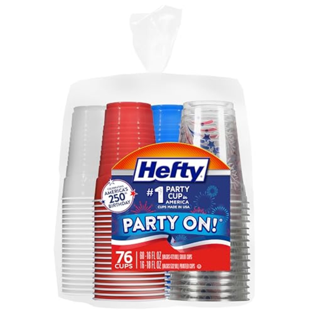Hefty Party On Disposable Party Cups, Pa
