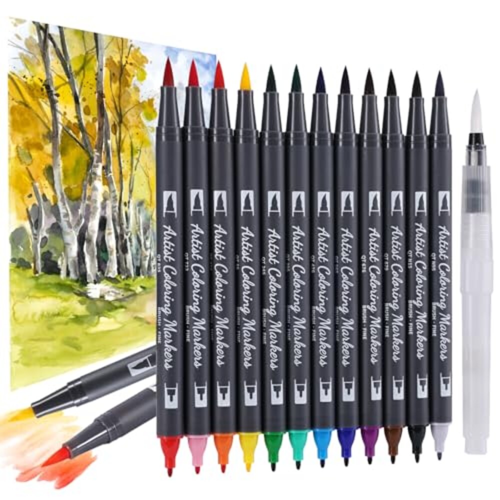 TOSHARE 12 Colors Blendable Watercolor M