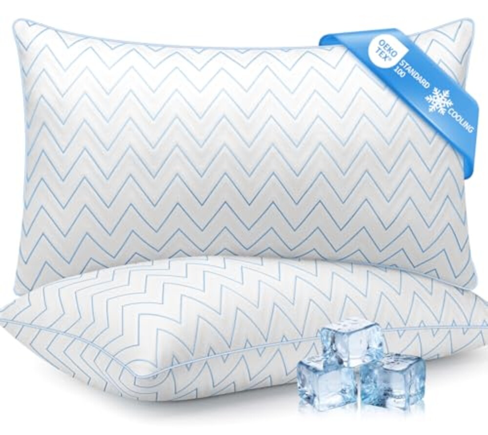 DIORIS Bed Pillows Queen Size Set of 2,