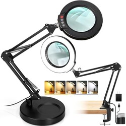 Seylae 12X Magnifying Glass with Light a