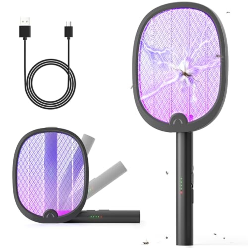 YISSVIC Electric Fly Swatter Foldable Bu