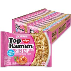 Nissin Top Ramen Noodle Soup, Shrimp Fla