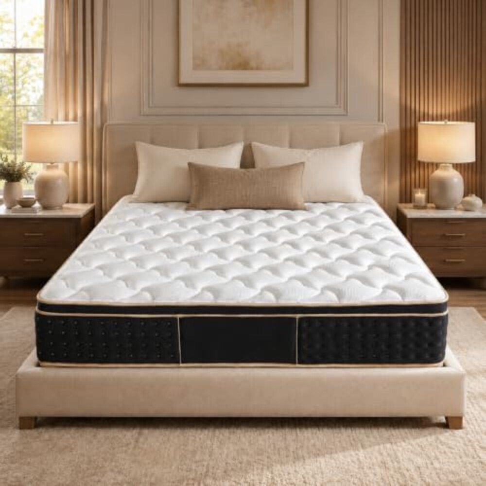 12 Inch King Size Hybrid Mattress in a B