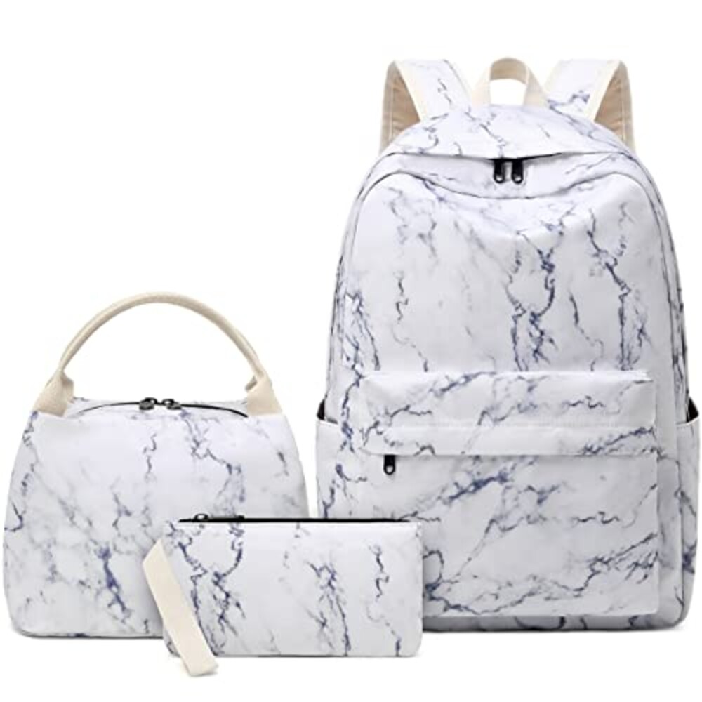 Joyfulife Marble Backpack for Girls Back