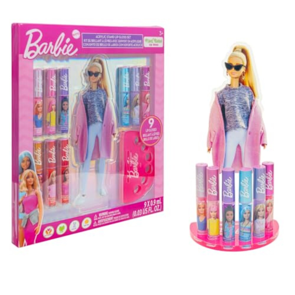 Barbie Lip Gloss Set with Display Stand,