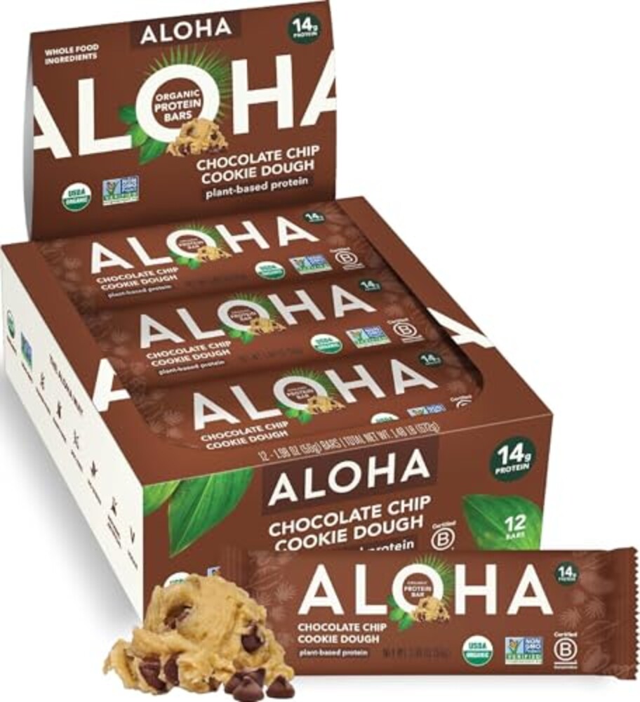 ALOHA Organic Plant Based Protein Bars |