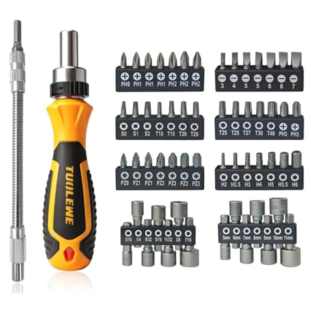 TUOLEWE 58 in 1 Ratcheting Screwdriver S