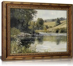 Vintage Gold Framed Wall Art Retro Rusti