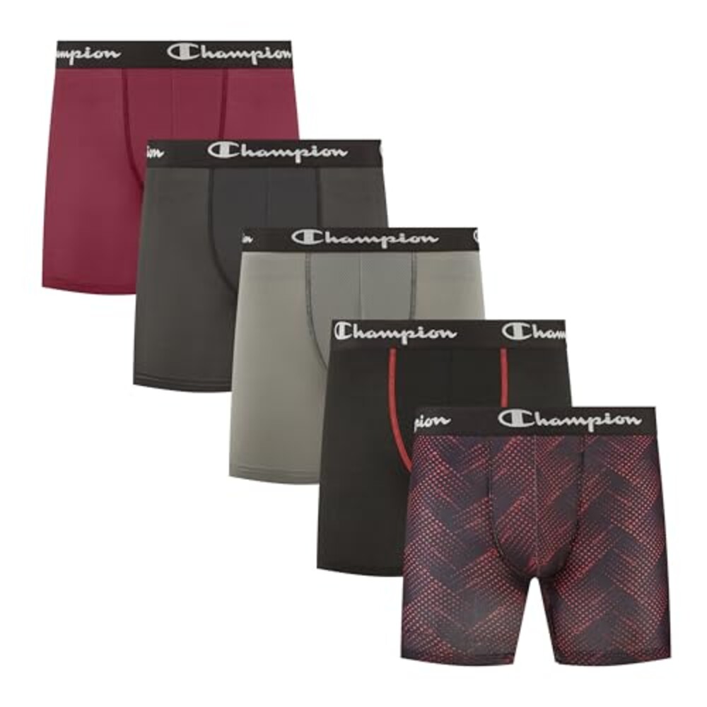 Champion Men's Performance Boxer Briefs,
