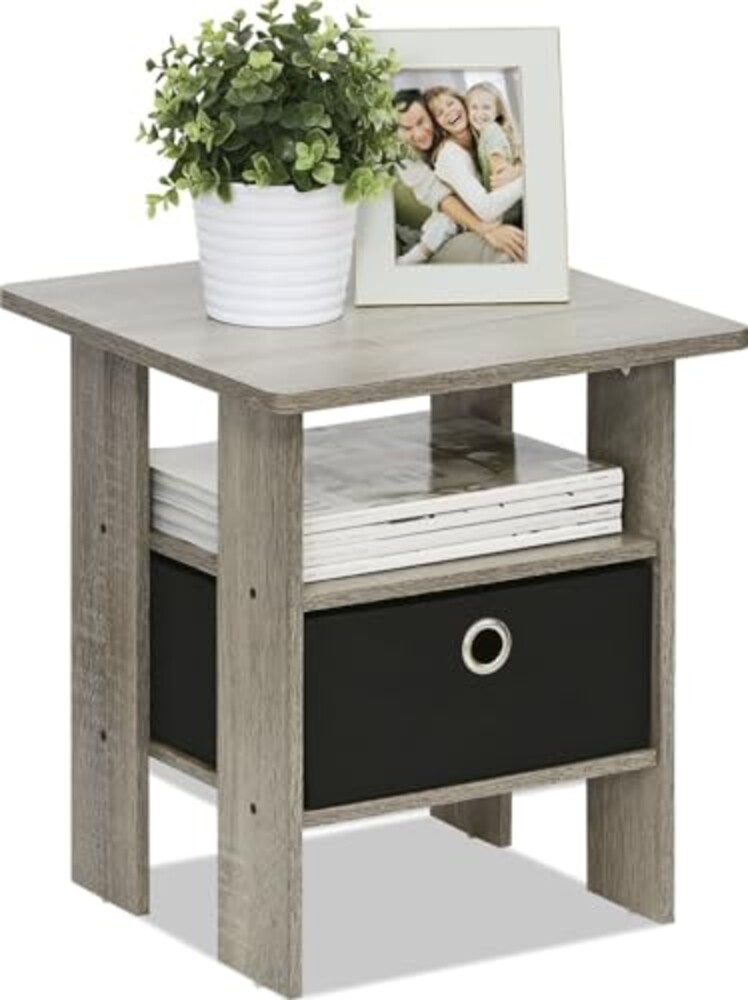 Furinno ANDREY Square Side Table, End Ta