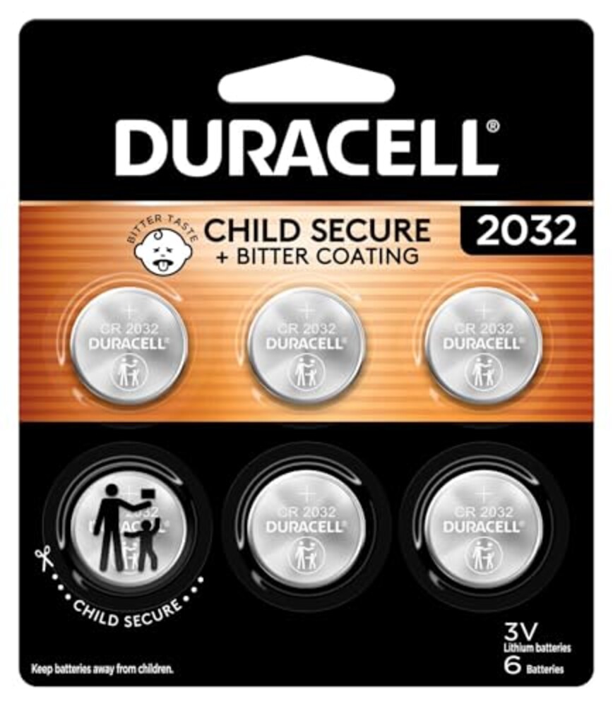 Duracell 2032 Lithium Battery, 6 Count,