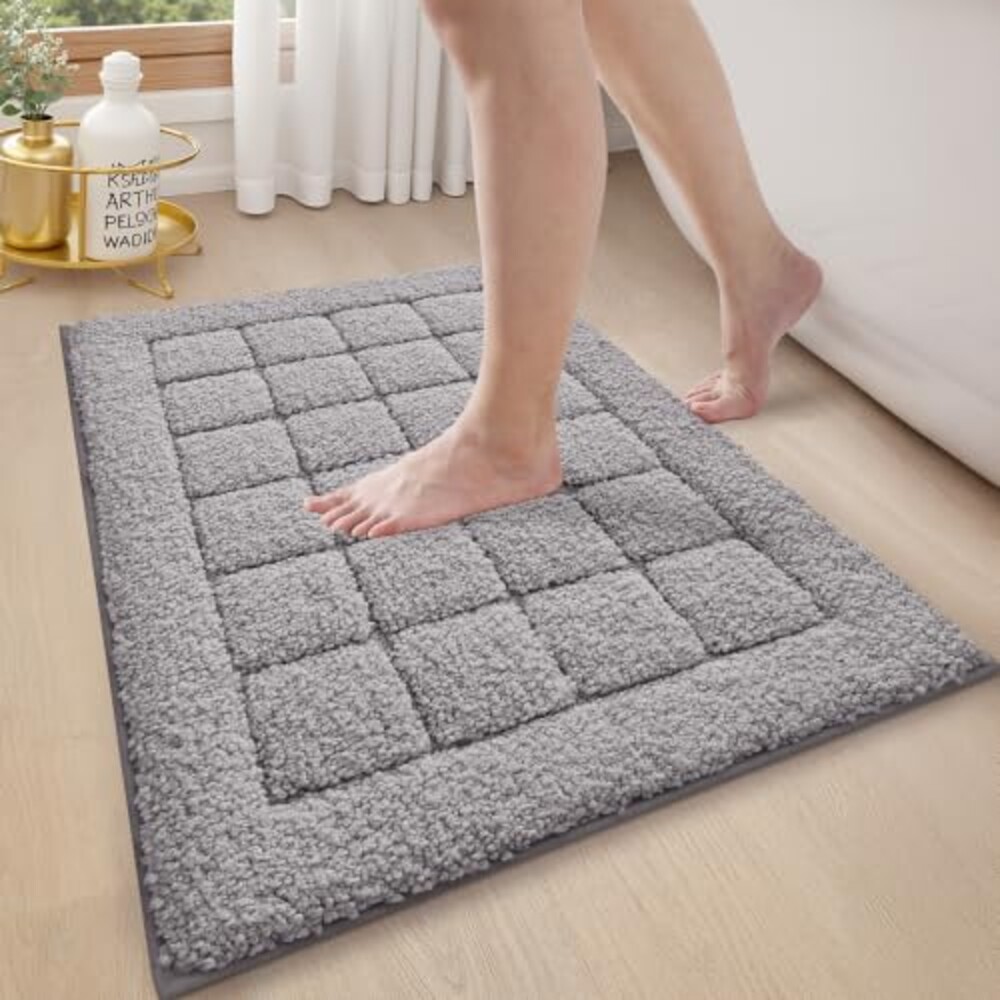 LUMI Bathroom Rugs Soft Absorbent, Bath